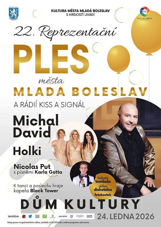 22. Reprezentační ples města Mladá Boleslav a Rádií Kiss a Signál